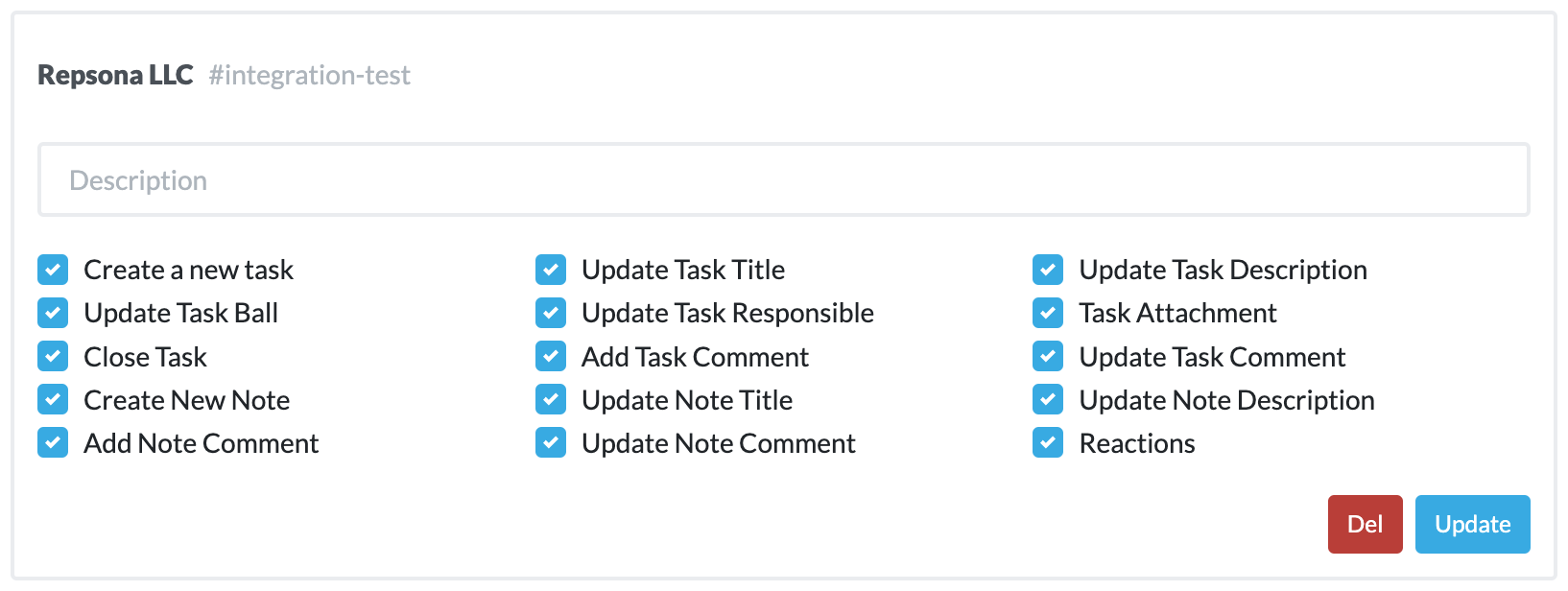 Slack integration